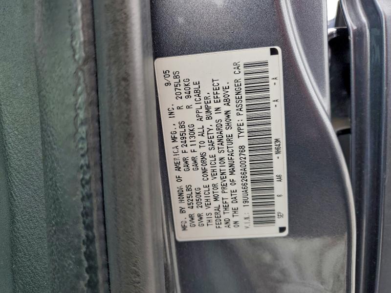 Продаж на аукціоні авто 2006 Acura 3.2tl, vin: 19UUA66266A002768, номер лоту: 94795635