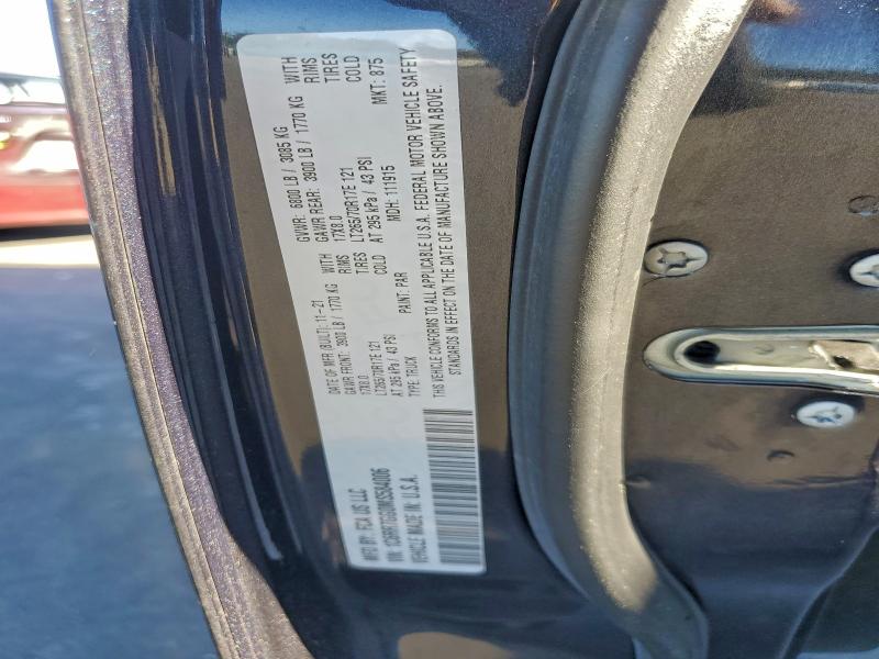 2021 Ram 1500 Classic მანქანა იყიდება აუქციონზე, vin: 1C6RR7GG0MS584006, აუქციონის ნომერი: 91110665