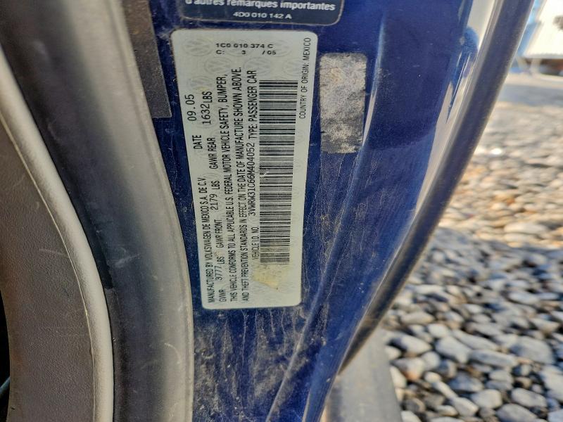Продаж на аукціоні авто 2006 Volkswagen New Beetle, vin: 3VWRW31C66M404052, номер лоту: 96898605
