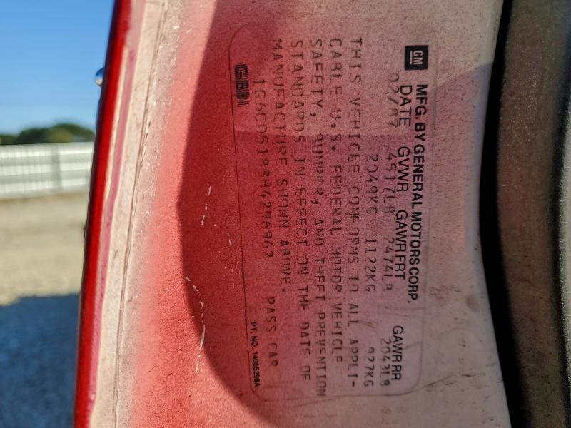 96530025 :رقم المزاد ، 1G6CD5188H4296962 vin ، 1987 Cadillac Deville مزاد بيع