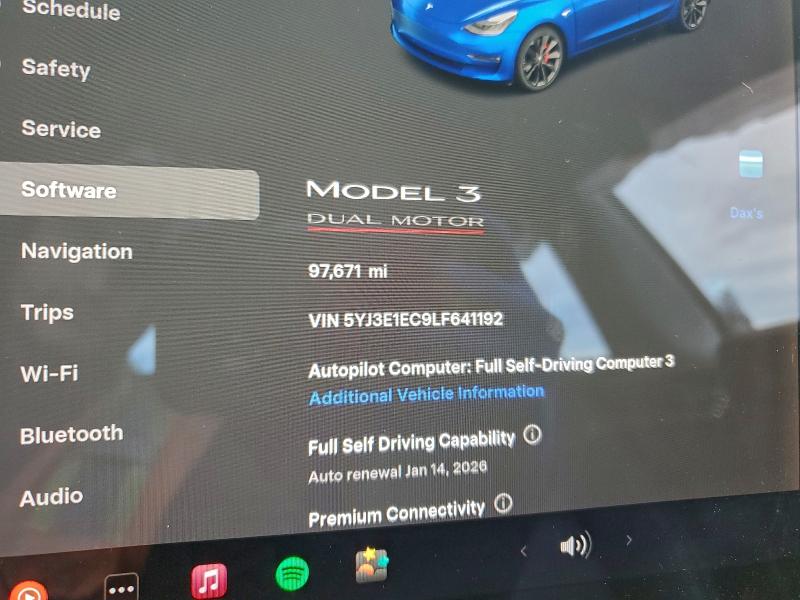 Aukcja sprzedaży 2020 Tesla Model 3, vin: 5YJ3E1EC9LF641192, numer aukcji: 96634355
