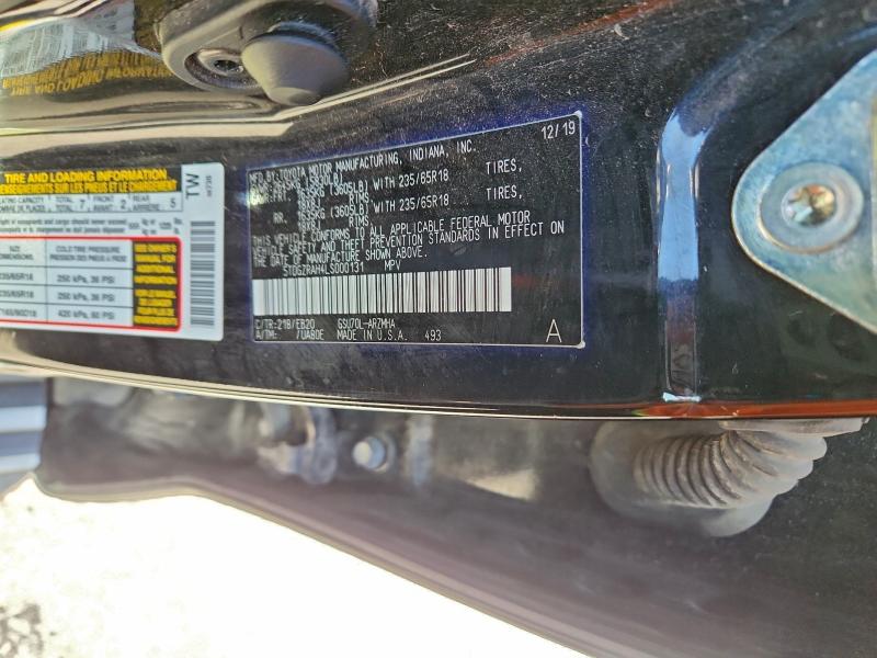 2020 Toyota Highlander მანქანა იყიდება აუქციონზე, vin: 5TDGZRAH4LS000131, აუქციონის ნომერი: 97174605