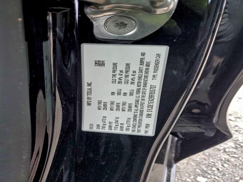 Продаж на аукціоні авто 2024 Tesla Model 3, vin: 5YJ3E1EA2RF855707, номер лоту: 95165025