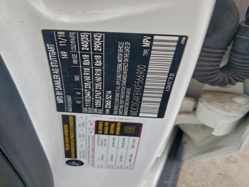 93028345 :رقم المزاد ، WDC0G4KB9KF566900 vin ، 2019 Mercedes-benz Glc مزاد بيع