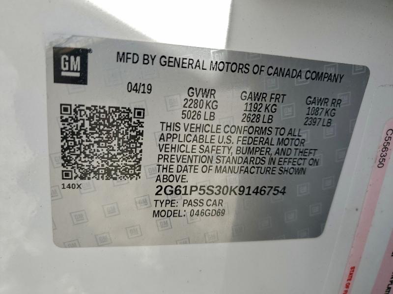 Продаж на аукціоні авто 2019 Cadillac Xts, vin: 2G61P5S30K9146754, номер лоту: 96270225