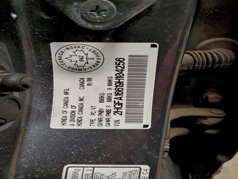 2009 Honda Civic მანქანა იყიდება აუქციონზე, vin: 2HGFA16619H104256, აუქციონის ნომერი: 97085435