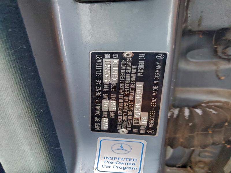95064885 :رقم المزاد ، WDBCA39D9HA353715 vin ، 1987 Mercedes-benz 560 مزاد بيع