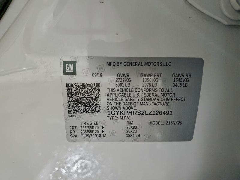Aukcja sprzedaży 2020 Cadillac Xt6 Sport, vin: 1GYKPHRS2LZ126491, numer aukcji: 95118845