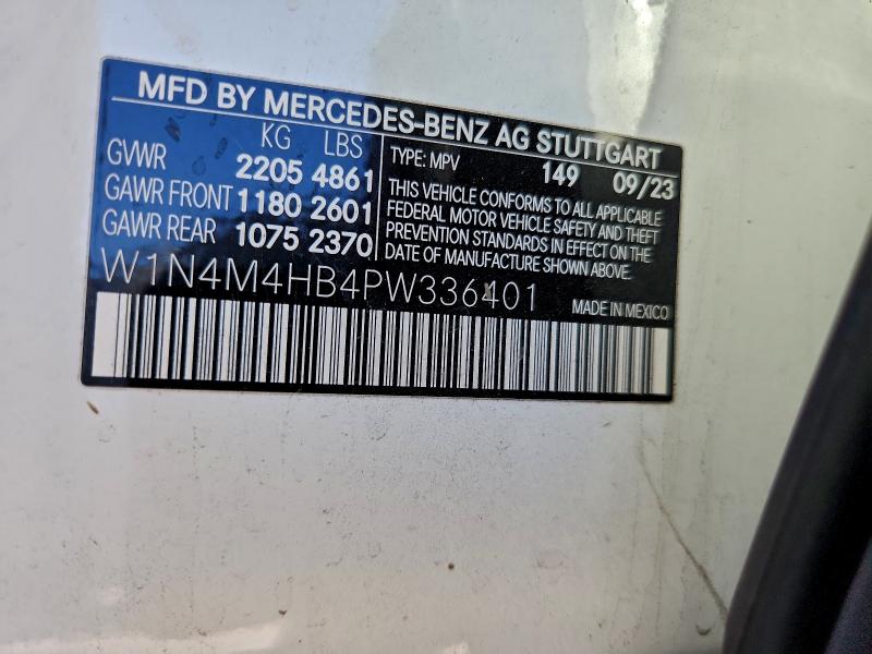 Продажа на аукционе авто 2023 Mercedes-benz Glb 250 4m, vin: W1N4M4HB4PW336401, номер лота: 96915955