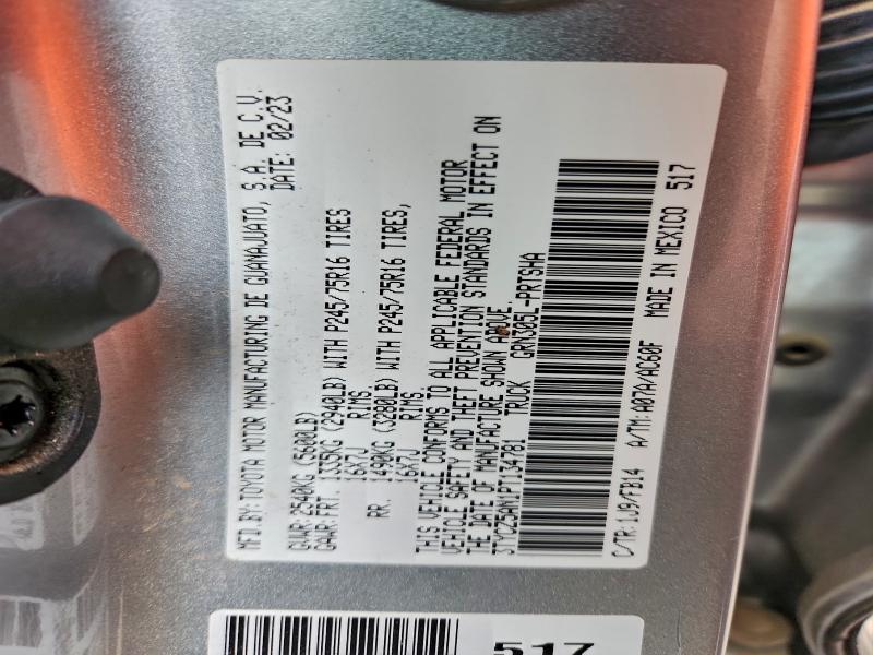 Aukcja sprzedaży 2023 Toyota Tacoma, vin: 3TYCZ5AN1PT134781, numer aukcji: 96740725