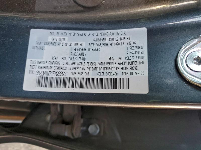 Продаж на аукціоні авто 2015 Mazda 3, vin: 3MZBM1W71FM233931, номер лоту: 97230195