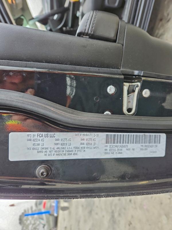 96072205 :رقم المزاد ، 2C3CCAAG7JH264579 vin ، 2018 Chrysler 300 مزاد بيع