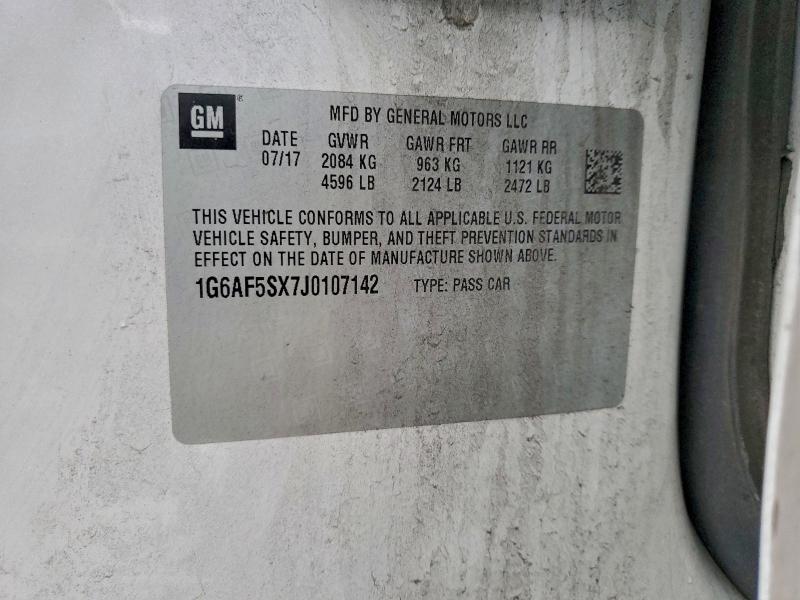 Продажа на аукционе авто 2018 Cadillac Ats, vin: 1G6AF5SX7J0107142, номер лота: 95283585