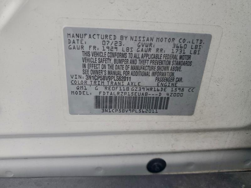 73543735 :رقم المزاد ، 3N1CP5BV9PL562011 vin ، 2023 Nissan Kicks S مزاد بيع