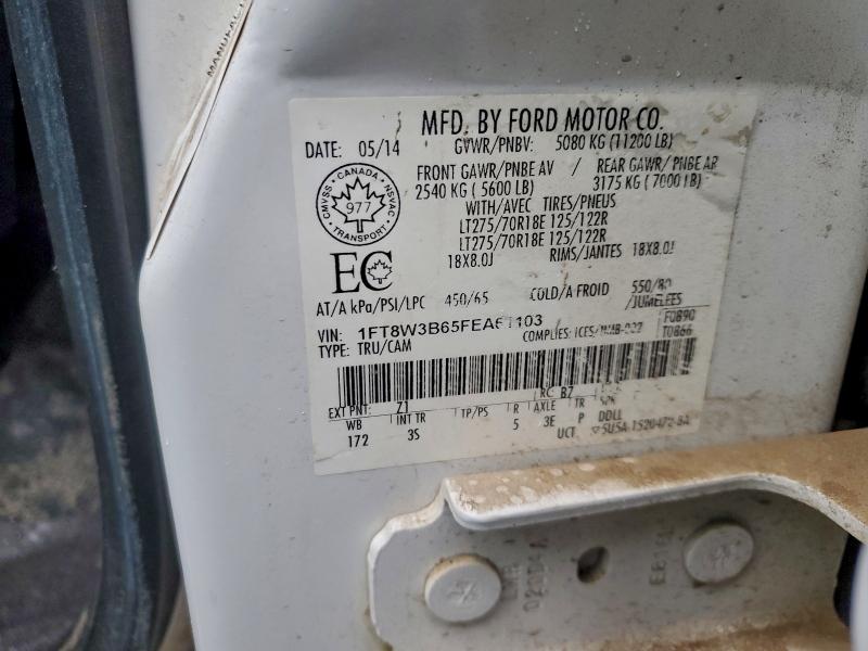 Продаж на аукціоні авто 2015 Ford F350, vin: 1FT8W3B65FEA61103, номер лоту: 96922455