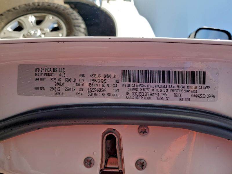 Auction sale of the 2015 Ram 2500, vin: 3C6UR5DL3FG664734, lot number: 94765935