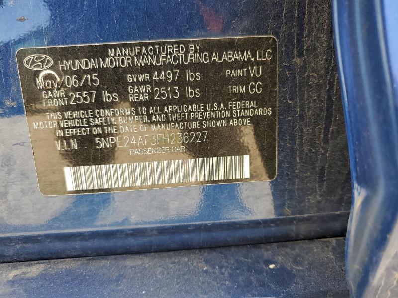 Продаж на аукціоні авто 2015 Hyundai Sonata Se, vin: 5NPE24AF3FH236227, номер лоту: 97407825