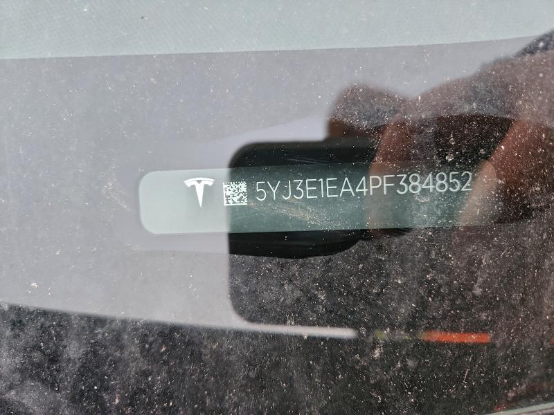 Продаж на аукціоні авто 2023 Tesla Model 3, vin: 5YJ3E1EA4PF384852, номер лоту: 96905495