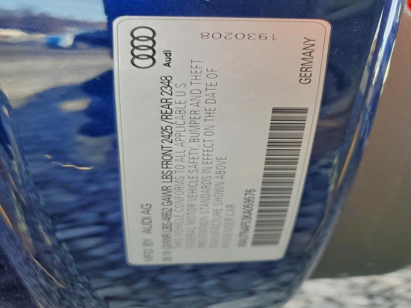 Aukcja sprzedaży 2019 Audi A5 Premium, vin: WAUTNAF53KA059576, numer aukcji: 97130185