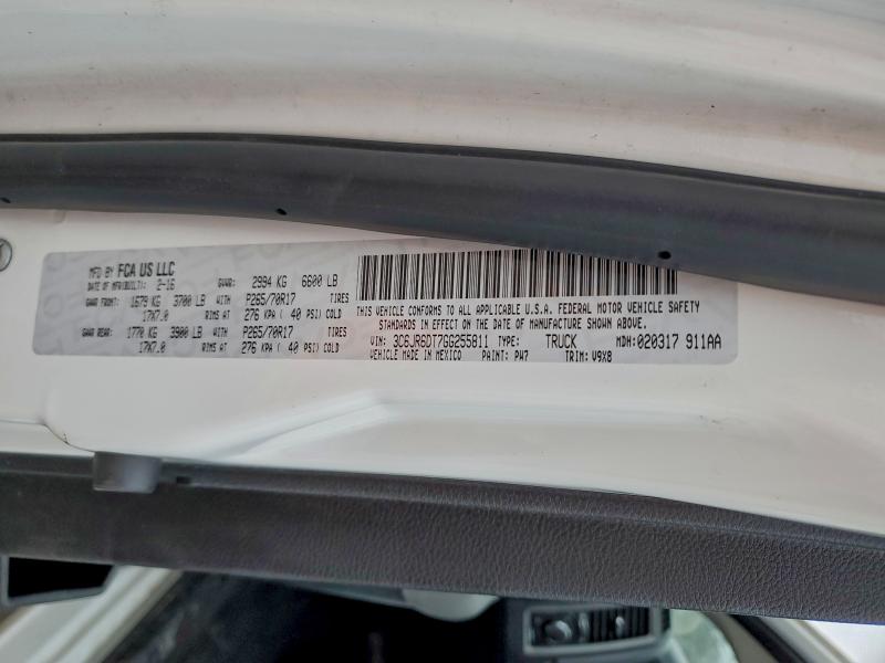 Aukcja sprzedaży 2016 Ram 1500, vin: 3C6JR6DT7GG255811, numer aukcji: 95269935