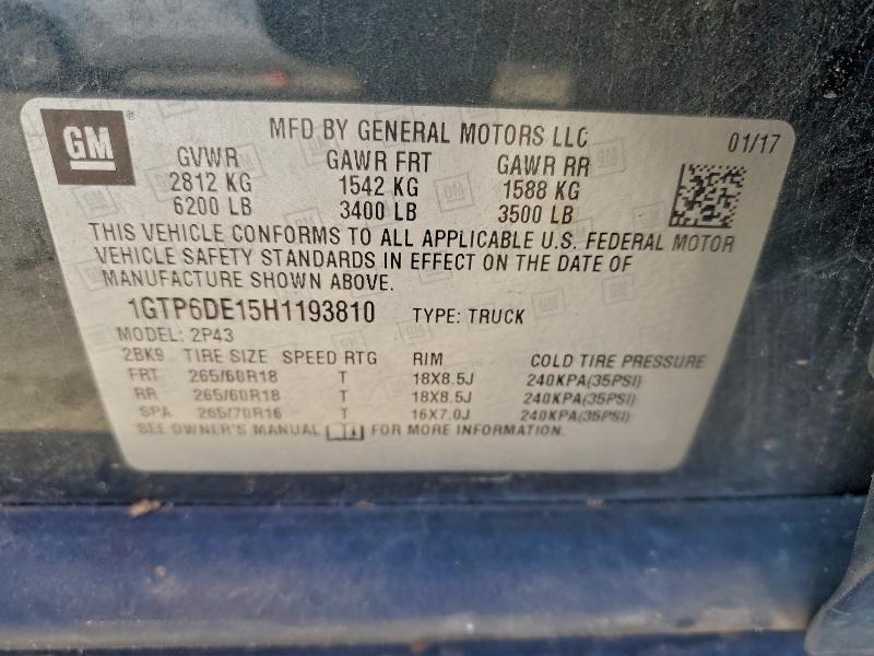 Продажа на аукционе авто 2017 Gmc Canyon, vin: 1GTP6DE15H1193810, номер лота: 96287685