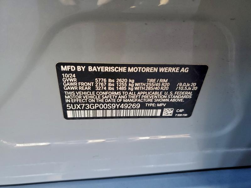 Продажа на аукционе авто 2025 Bmw X3, vin: 5UX73GP00S9Y49269, номер лота: 94894345