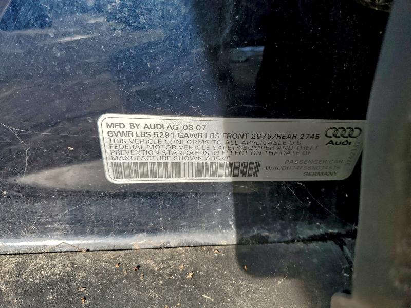 Aukcja sprzedaży 2008 Audi A6, vin: WAUDH74F58N034626, numer aukcji: 97061865