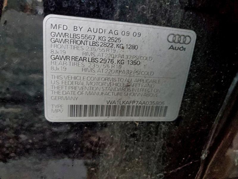 Продажа на аукционе авто 2010 Audi Q5 Premium, vin: WA1LKAFP7AA035805, номер лота: 94698975