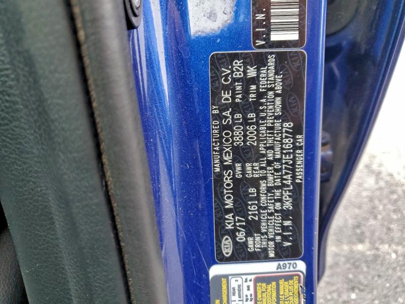 Продажа на аукционе авто 2018 Kia Forte, vin: 3KPFL4A77JE168778, номер лота: 95872595