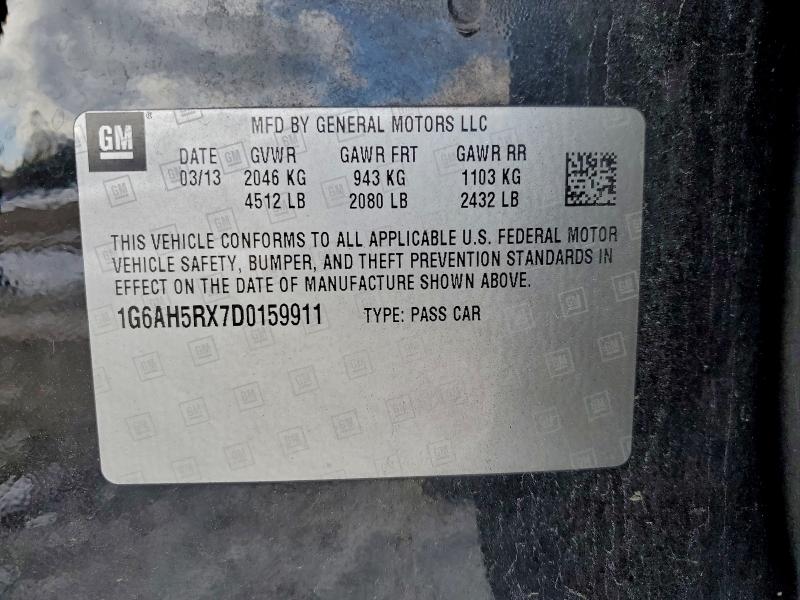 Продаж на аукціоні авто 2013 Cadillac Ats, vin: 1G6AH5RX7D0159911, номер лоту: 95481525