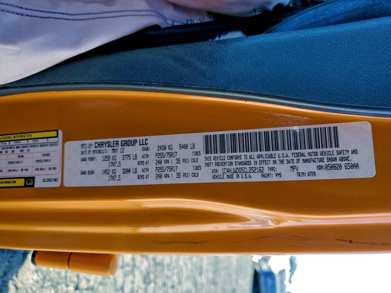 2012 Jeep Wrangler U მანქანა იყიდება აუქციონზე, vin: 1C4HJWDG5CL252162, აუქციონის ნომერი: 95529905