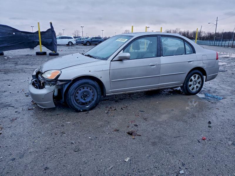65965206 :رقم المزاد ، 1HGES25702L053950 vin ، 2002 Honda Civic مزاد بيع