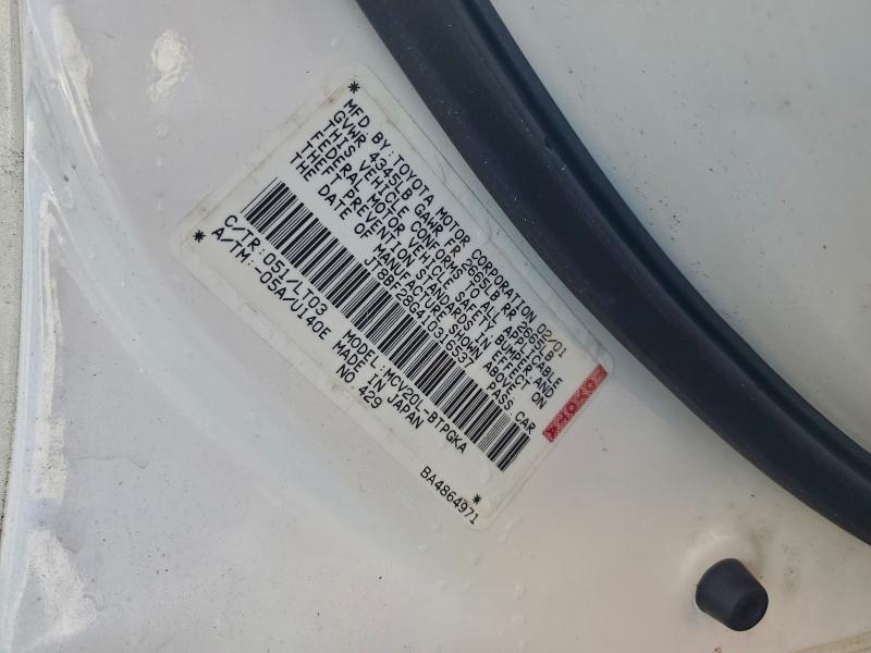 Aukcja sprzedaży 2001 Lexus Es, vin: JT8BF28G410316537, numer aukcji: 97271425