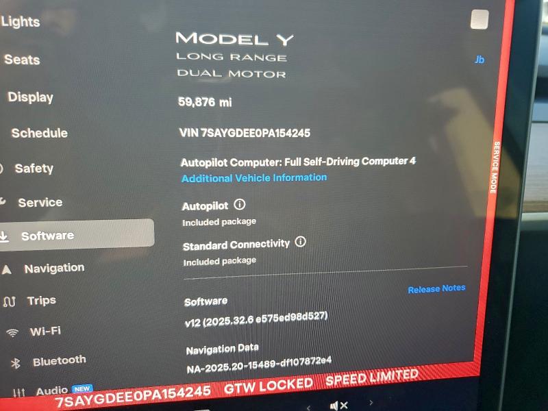 Продаж на аукціоні авто 2023 Tesla Model Y, vin: 7SAYGDEE0PA154245, номер лоту: 97330555