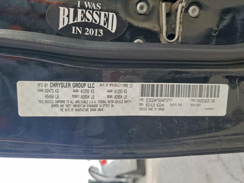 99001315 :رقم المزاد ، 2C3CDXAT5DH673777 vin ، 2013 Dodge Charger Po مزاد بيع