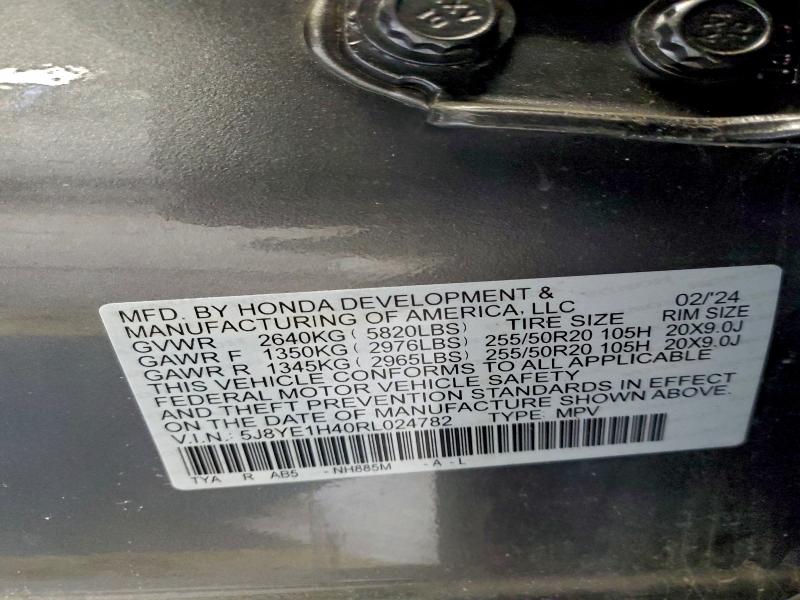 Aukcja sprzedaży 2024 Acura Mdx, vin: 5J8YE1H40RL024782, numer aukcji: 47648846