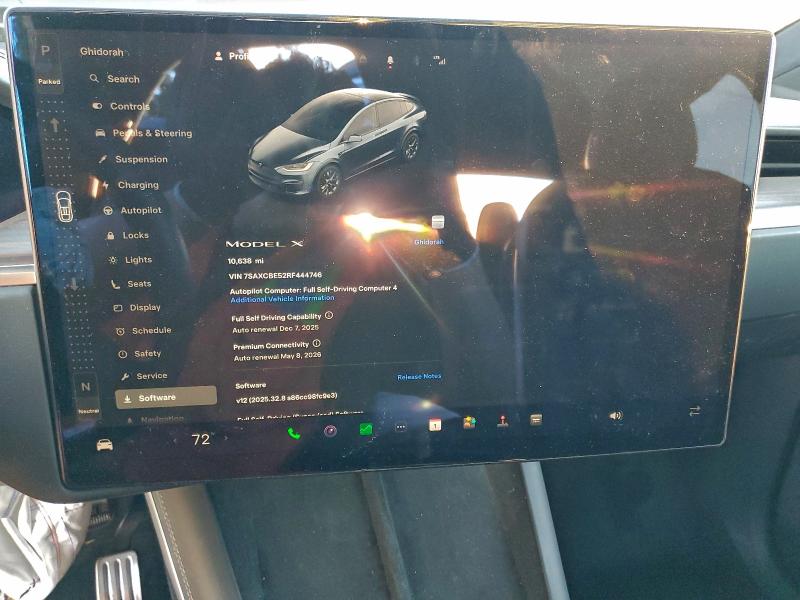 Aukcja sprzedaży 2024 Tesla Model X, vin: 7SAXCBE52RF444746, numer aukcji: 94636865