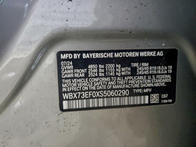 Aukcja sprzedaży 2025 Bmw X1 Xdrive2, vin: WBX73EF0XS5060290, numer aukcji: 95824815