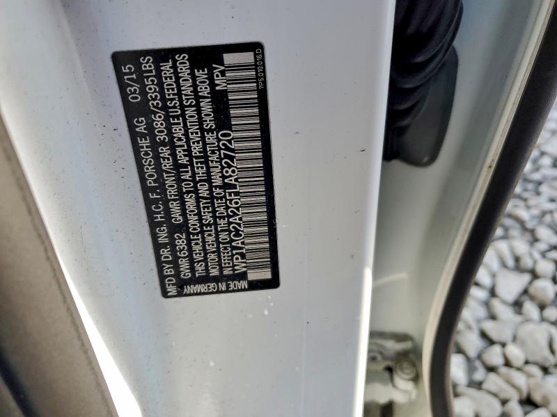 95248185 :رقم المزاد ، WP1AC2A26FLA82720 vin ، 2015 Porsche Cayenne Tu مزاد بيع
