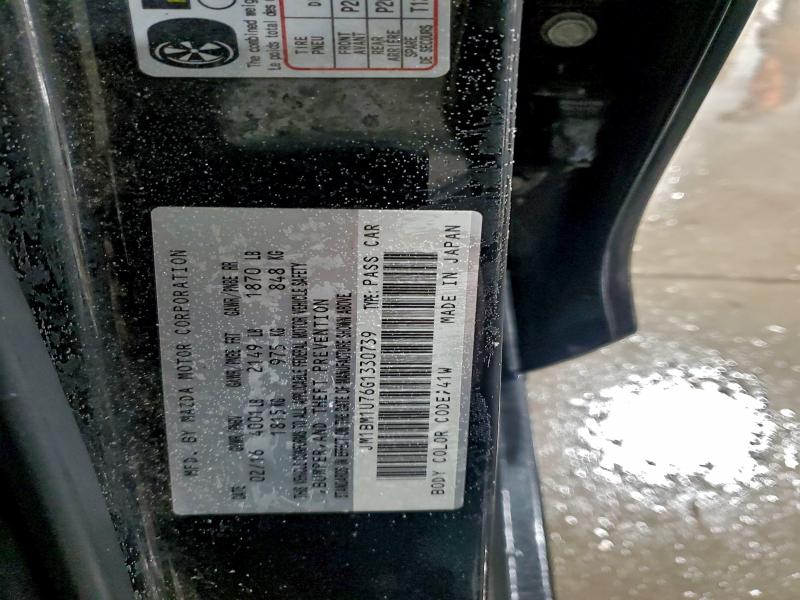 Aukcja sprzedaży 2016 Mazda 3, vin: JM1BM1U76G1330739, numer aukcji: 97849415
