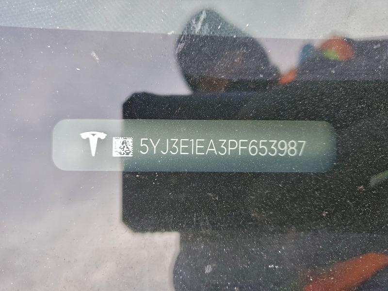 Продажа на аукционе авто 2023 Tesla Model 3, vin: 5YJ3E1EA3PF653987, номер лота: 95742755