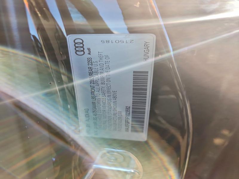 96618765 :رقم المزاد ، WAUEFGFF9F1023592 vin ، 2015 Audi A3 مزاد بيع