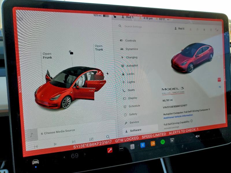 Продажа на аукционе авто 2019 Tesla Model 3, vin: 5YJ3E1EB6KF231617, номер лота: 96348295