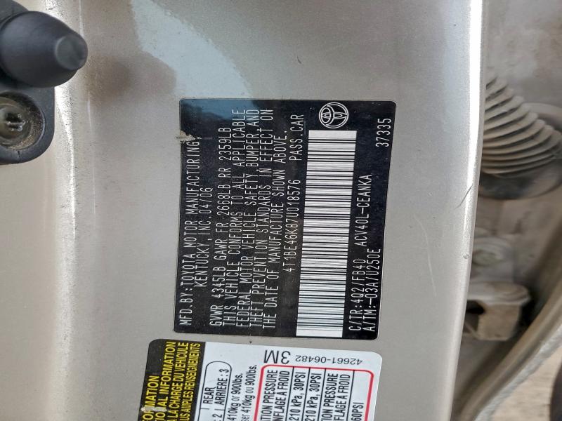 Продаж на аукціоні авто 2007 Toyota Camry Ce, vin: 4T1BE46K87U018576, номер лоту: 93443715