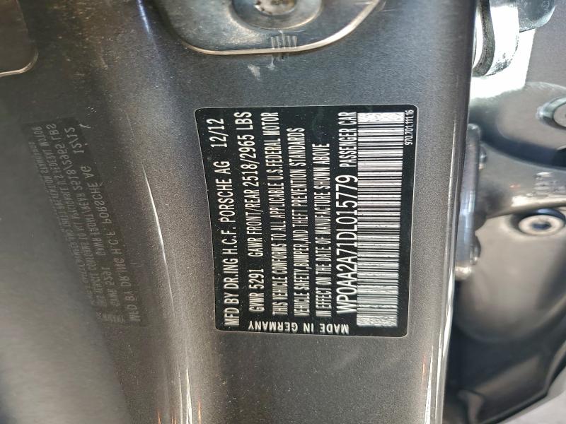 Продажа на аукционе авто 2013 Porsche Panamera 2, vin: WP0AA2A71DL015779, номер лота: 98352355