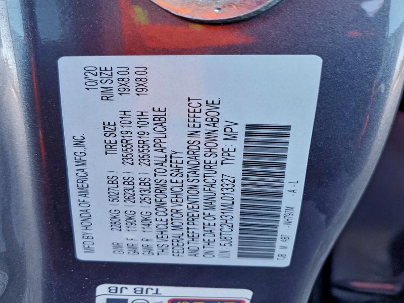 Продажа на аукционе авто 2021 Acura Rdx, vin: 5J8TC2H31ML013327, номер лота: 93880785