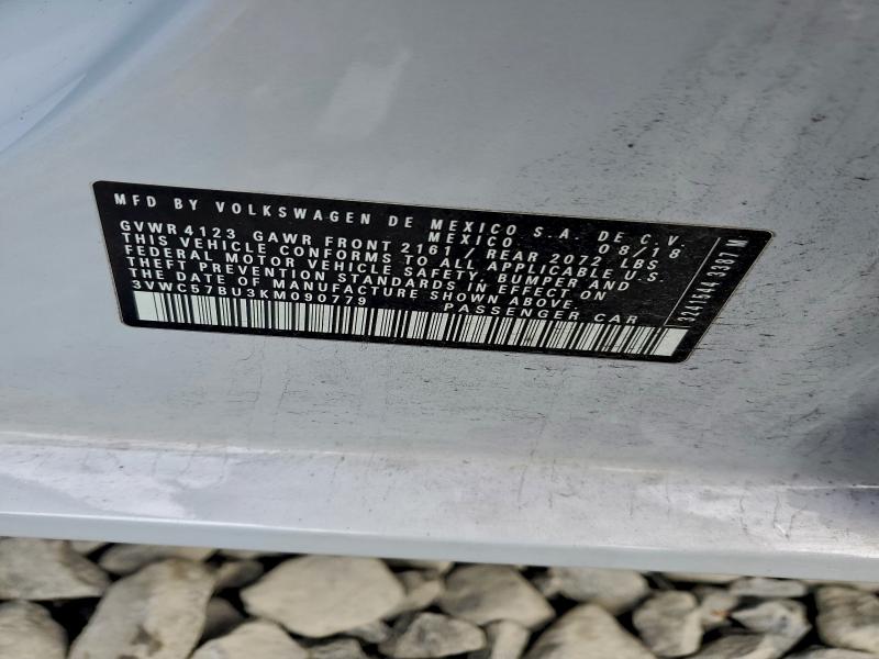 Продажа на аукционе авто 2019 Volkswagen Jetta, vin: 3VWC57BU3KM090779, номер лота: 95184795