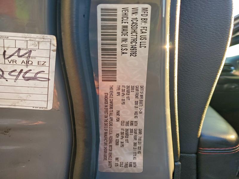 Aukcja sprzedaży 2024 Dodge Durango, vin: 1C4SDHCT7RC149762, numer aukcji: 97244635