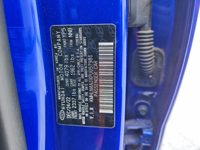 Aukcja sprzedaży 2023 Hyundai Elantra, vin: KMHLN4AJXPU057981, numer aukcji: 94736315