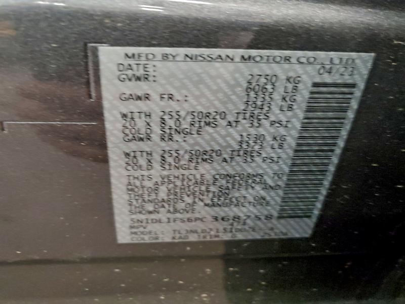 Продажа на аукционе авто 2023 Infiniti Qx60 Luxe, vin: 5N1DL1FS6PC368758, номер лота: 95902595